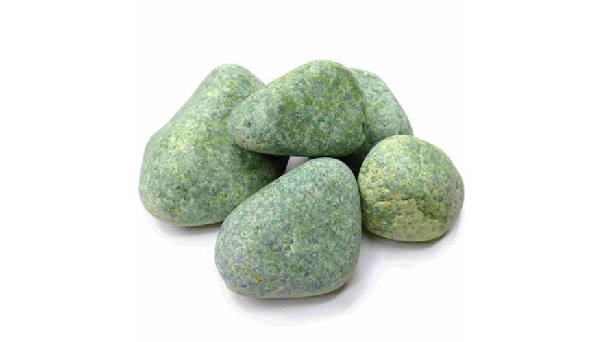 Камни  для бани и сауны Жадеит шлифованый средний (ведро 5 кг) 