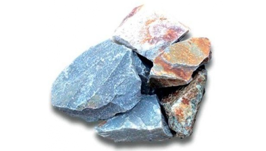 Камень для бани Кварцит разноцветный колотый для эл.каменок 20 кг